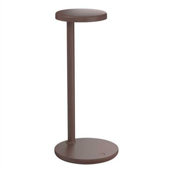 Oblique bordlampe, mat brun