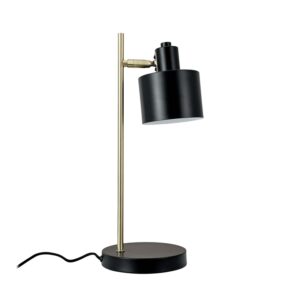 Ocean bordlampe, sort/messing
