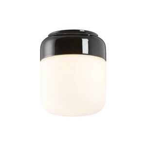 Ohm 140/170 loftlampe / væglampe, sort/mat opal