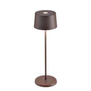 Olivia batterilampe / bordlampe, corten