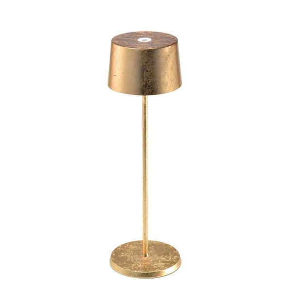 Olivia batterilampe / bordlampe, guld
