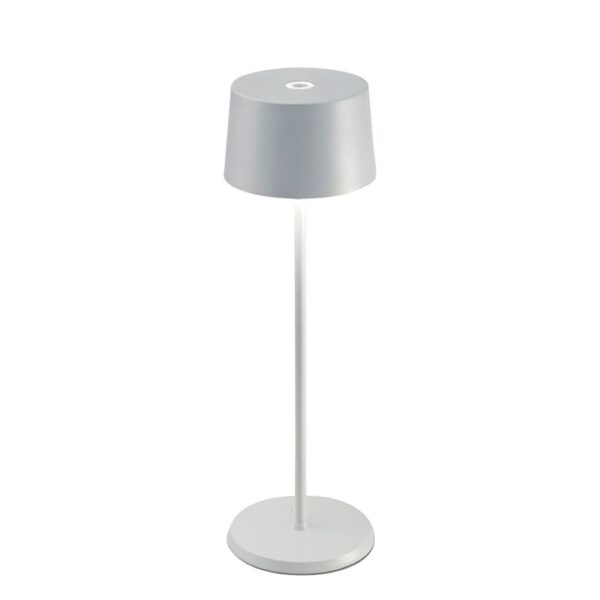 Olivia batterilampe / bordlampe, hvid