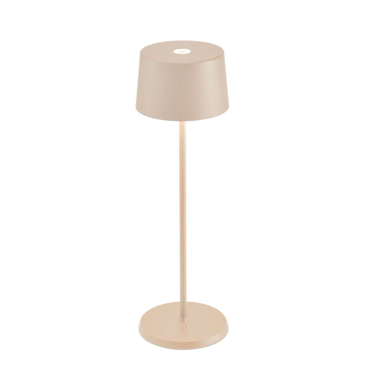 Olivia batterilampe / bordlampe, sand