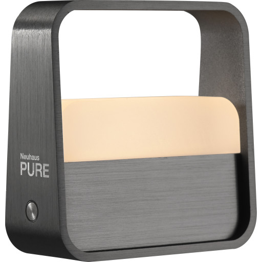 Paul Neuhaus Pure Go Akku genopladelig bordlampe, antracit