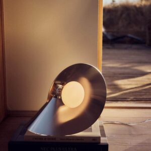 Peel bordlampe, rustfrit stål
