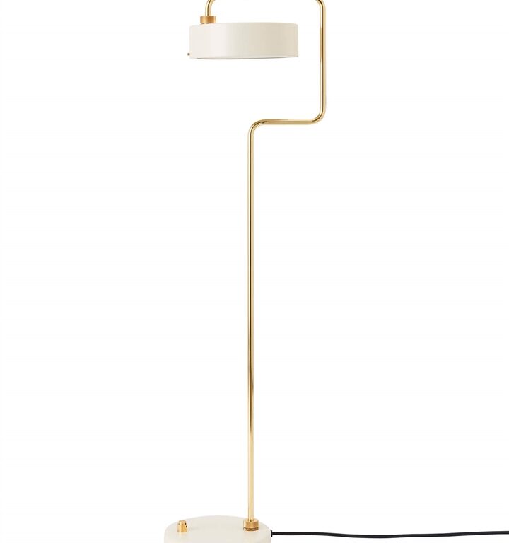 Petite Machine gulvlampe, østershvid