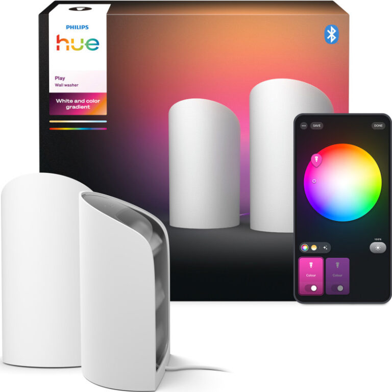 Philips Hue Play Wall Washer bordlampe, hvid, 2-pak