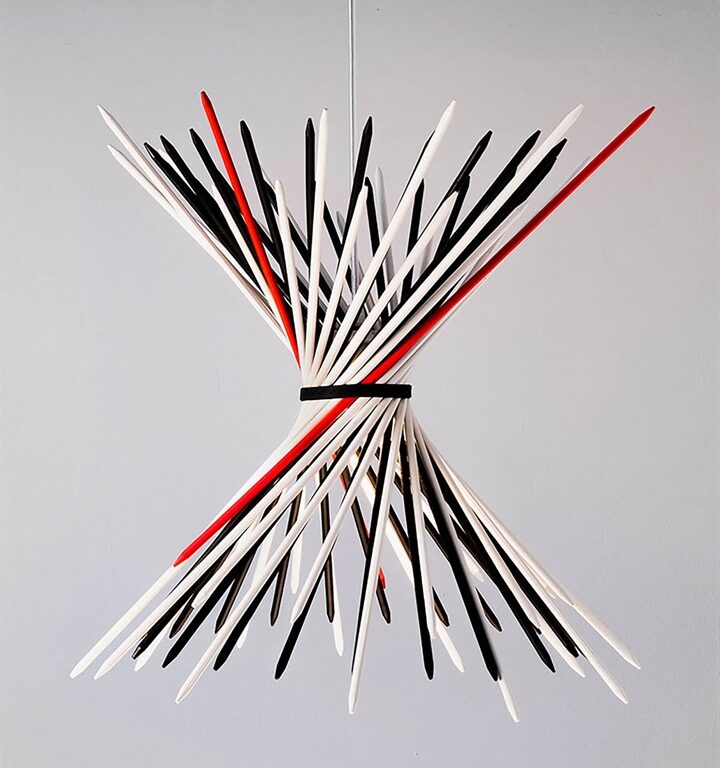 Pic-a-stick pendel, sort/hvid