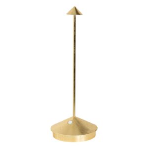 Pina batterilampe / bordlampe, guld