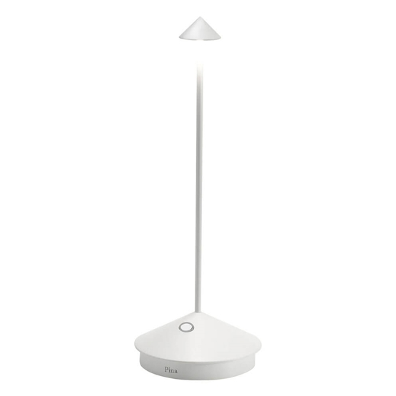 Pina batterilampe / bordlampe, hvid