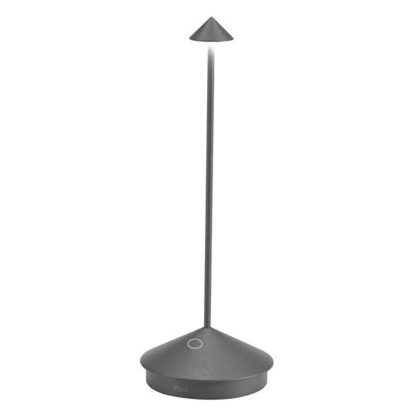 Pina batterilampe / bordlampe, mørkegrå