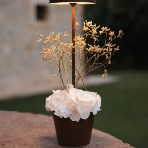 Poldina Reverso batterilampe / bordlampe, corten