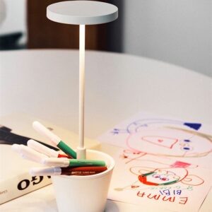 Poldina Reverso batterilampe / bordlampe, hvid