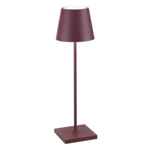 Poldina batterilampe / bordlampe, bordeaux