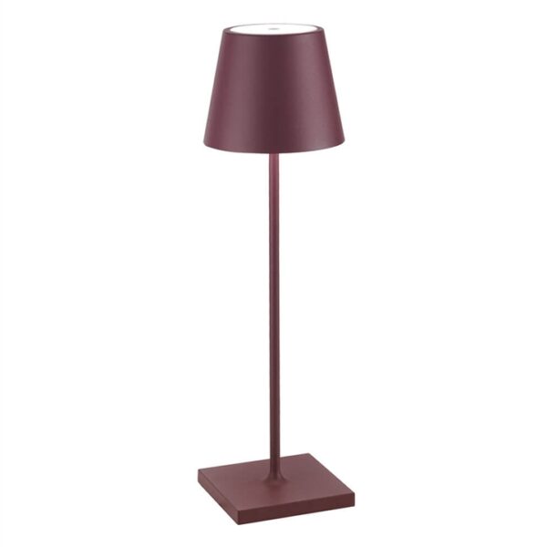 Poldina batterilampe / bordlampe, bordeaux
