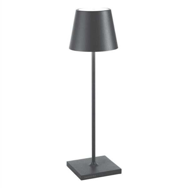 Poldina batterilampe / bordlampe, mørkegrå