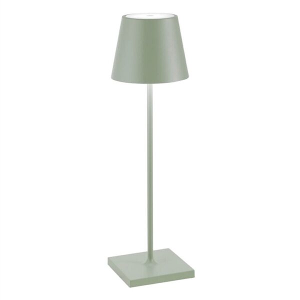 Poldina batterilampe / bordlampe, salviegrøn
