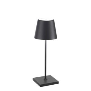 Poldina mini batterilampe / bordlampe, mørkegrå
