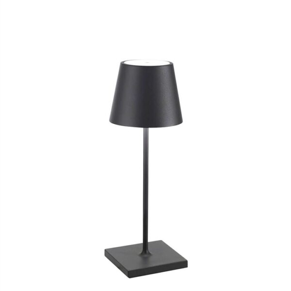 Poldina mini batterilampe / bordlampe, mørkegrå