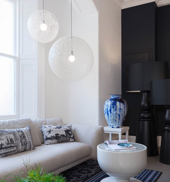 Random Light Pendel medium, hvid