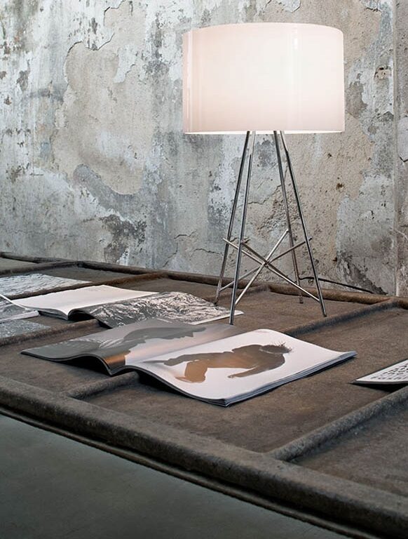 Ray bordlampe, glas