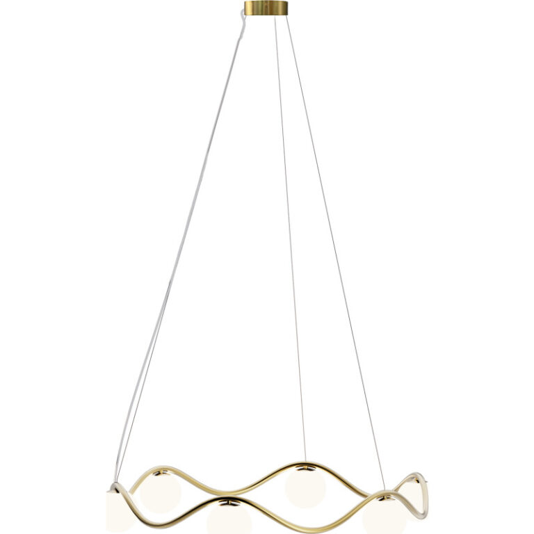 Rebello Decor Circle of Life lysekrone, messing Ø91 cm