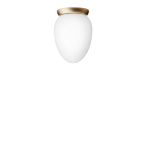 Rizzatto 171 loftlampe, satin brass/opal