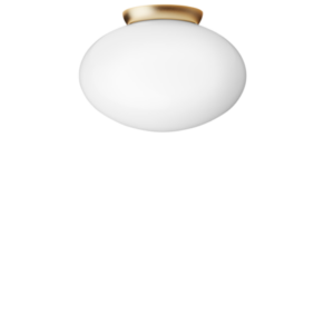 Rizzatto 301 loftlampe, satin brass/opal