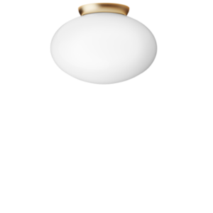 Rizzatto 301 loftlampe, satin brass/opal