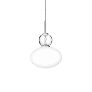 Rizzatto 32 pendel, satin sølv/opal