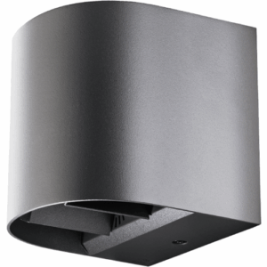 SG Artes Round udendørs væglampe, 3000K, grå