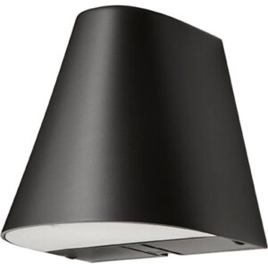 SG Spike udendørs væglampe, 3000K, sort