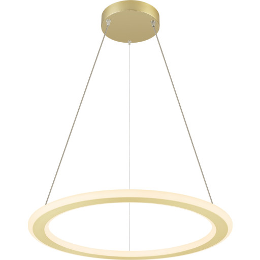 SLV One Flat pendel, sort/messing