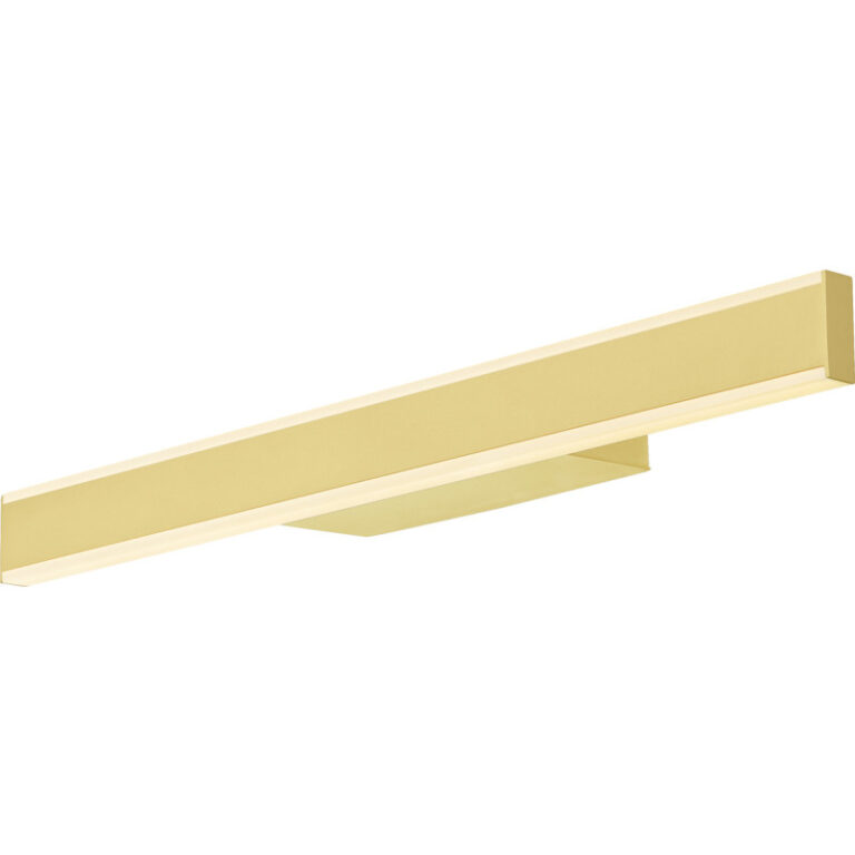 SLV One Linear væglampe, messing, 50 cm