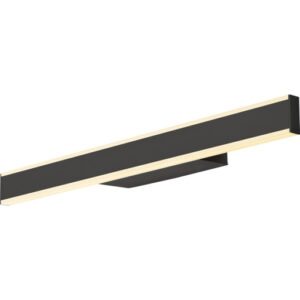 SLV One Linear væglampe, sort, 50 cm