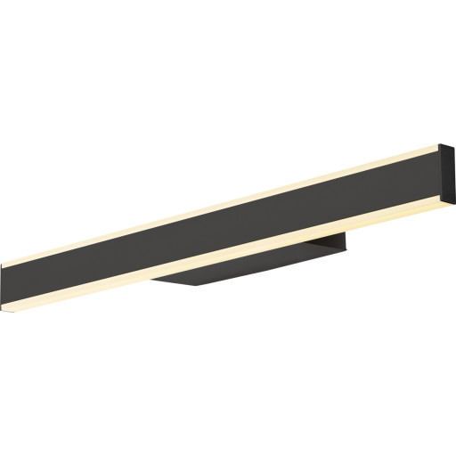 SLV One Linear væglampe, sort, 50 cm