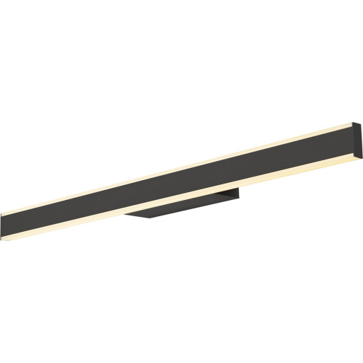 SLV One Linear væglampe, sort, 70 cm