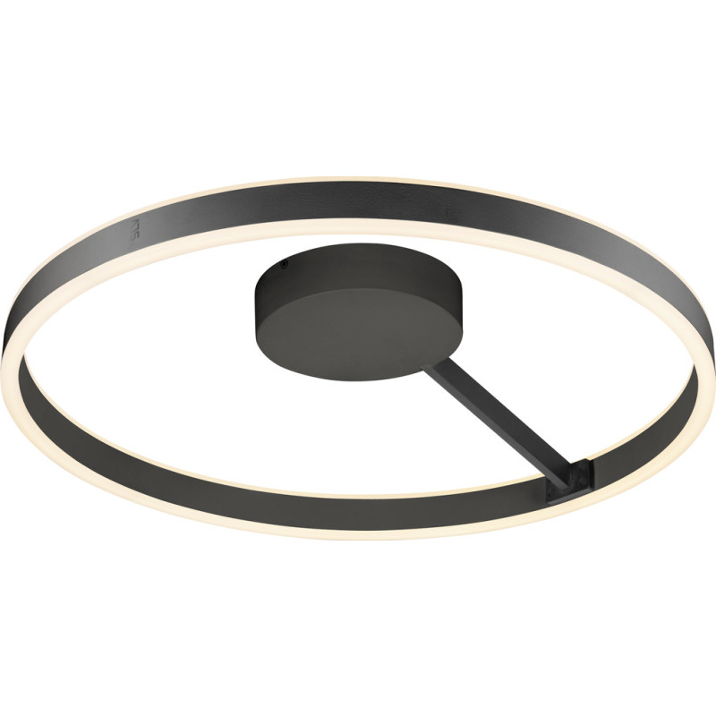 SLV One væg- & loftlampe, sort, Ø60 cm