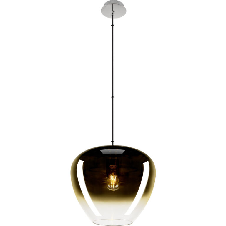 SLV Pantilo Convex pendel, krom/guld, Ø40 cm