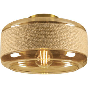 SLV Pantilo Rope loftlampe, guld, Ø27 cm