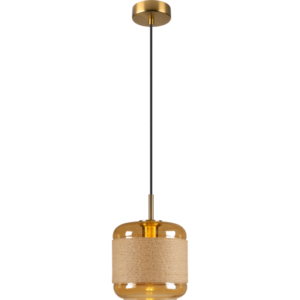 SLV Pantilo Rope pendel, guld, Ø20 cm