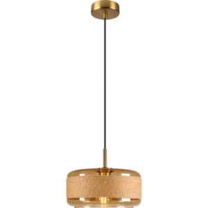 SLV Pantilo Rope pendel, guld, Ø27 cm