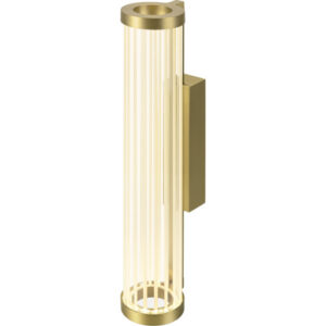 SLV Quimera væglampe, børstet messing