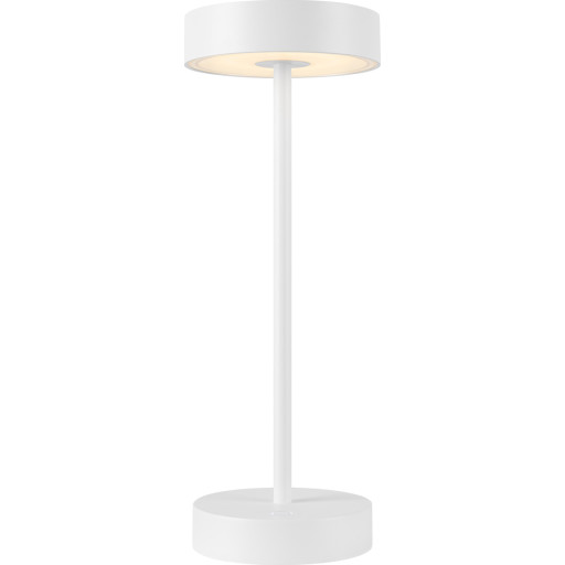 SLV Vinolina genopladelig bordlampe, hvid