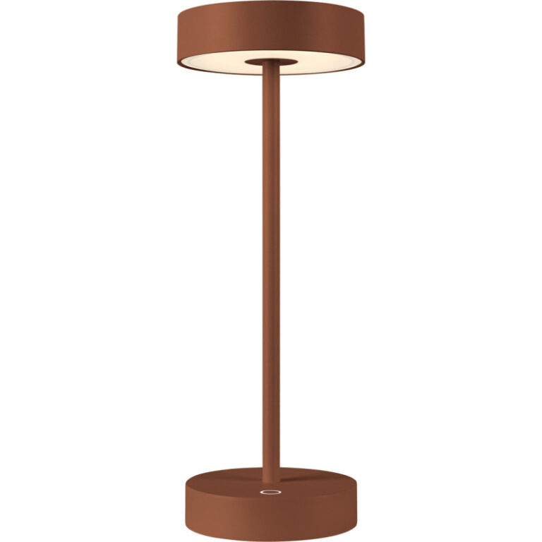 SLV Vinolina genopladelig bordlampe, rustfarvet