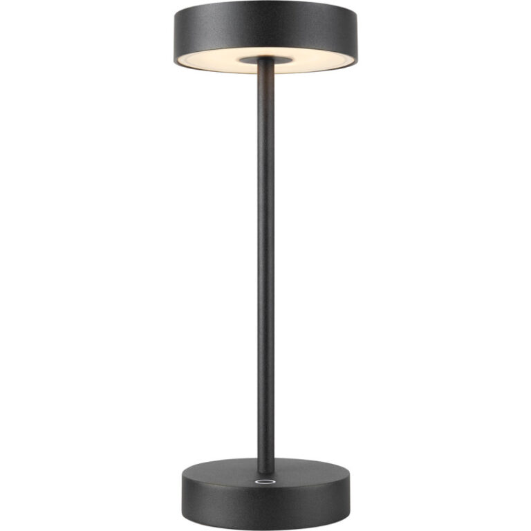 SLV Vinolina genopladelig bordlampe, sort