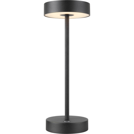 SLV Vinolina genopladelig bordlampe, sort