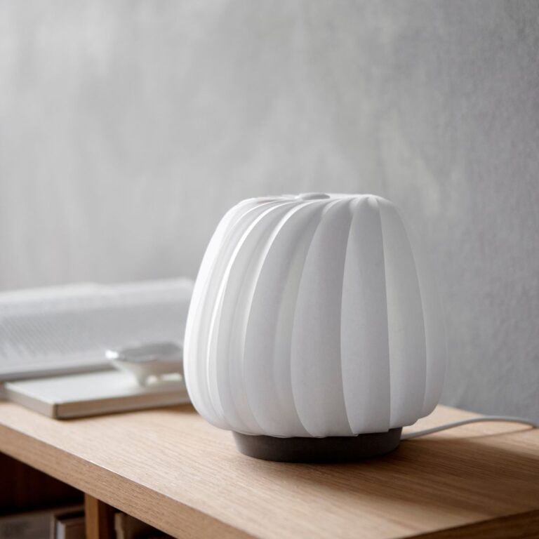 ST906 Mini Bordlampe Hvid Coated Papir Ø18 - Tom Rossau