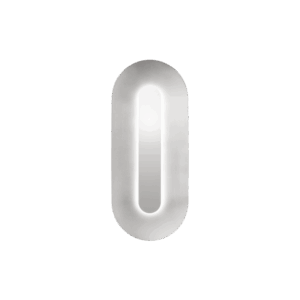 Sasi Large væglampe, silver