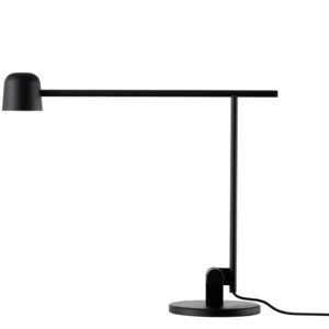 Satellite bordlampe, mat sort